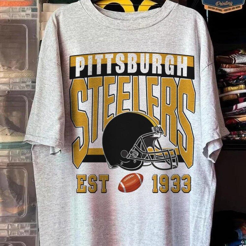 Pittsburgh Steelers Football 1933 Nfl Unisex Shirt Grey